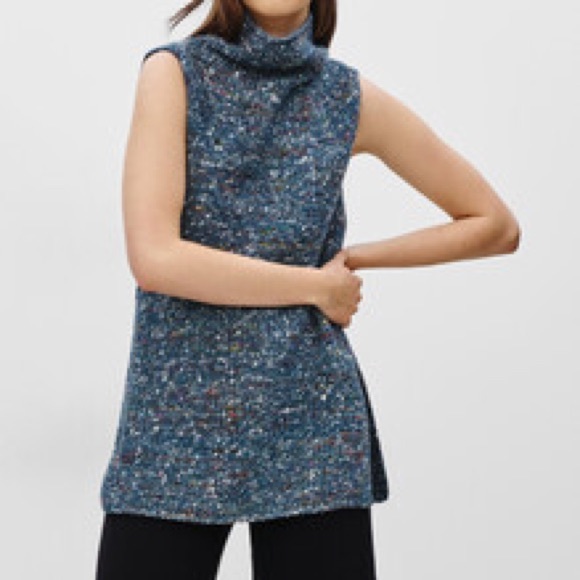 Aritzia Sweaters - ARITZIA / WILFRED / DURANDAL KNIT SLEEVELESS TURTLENECK SWEATER